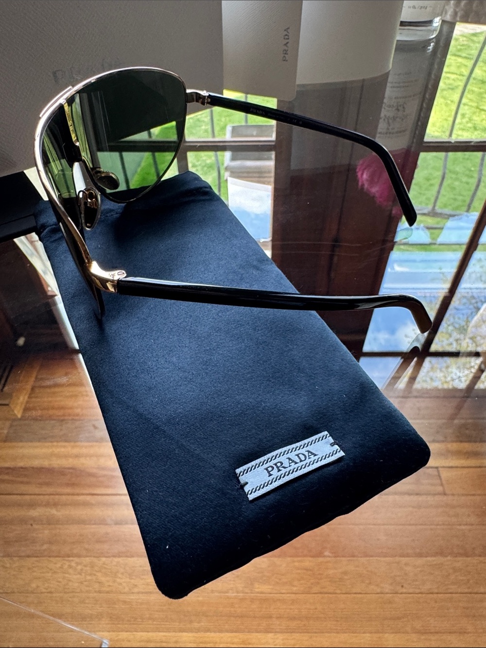 Prada Black Fabric Sunglasses Pouch and Box Set - Picture 6 of 12